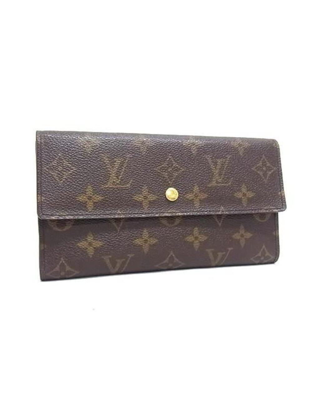 Louis Vuitton Wallet Porte Tresor International Brown Monogram Trifold